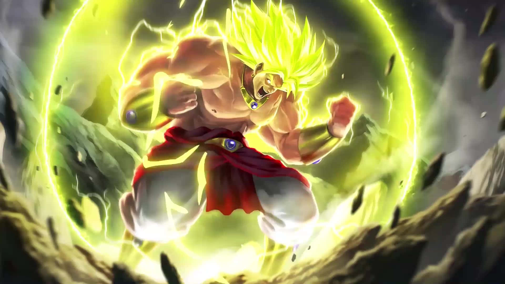 Witness the epic battle between Super Saiyan Broly and Goku in Dragon Ball Super: Broly!