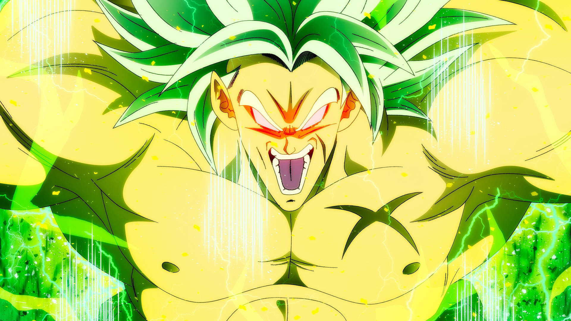 "Unleashing the Power of Broly in Rage Mode" Wallpaper