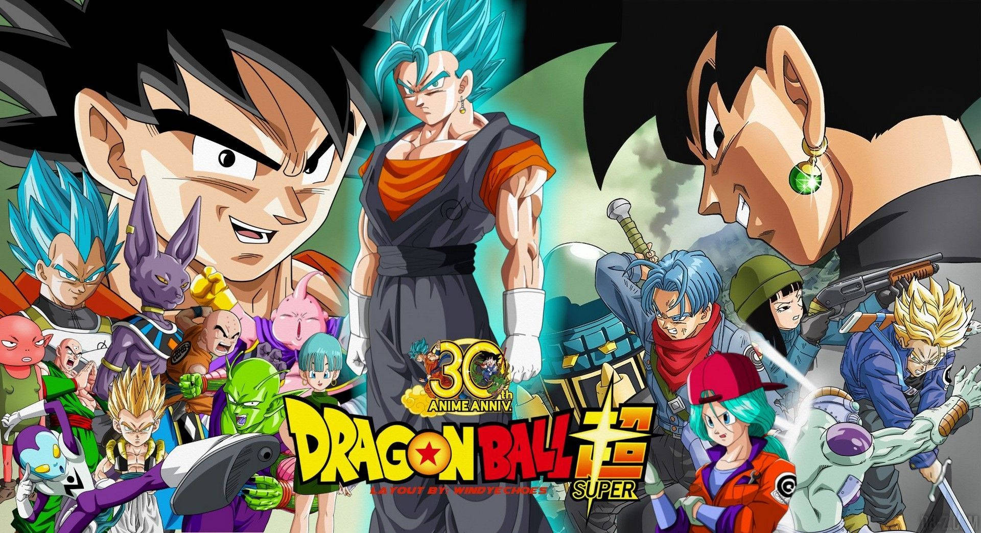 Celebrate the new Dragon Ball Super characters Wallpaper