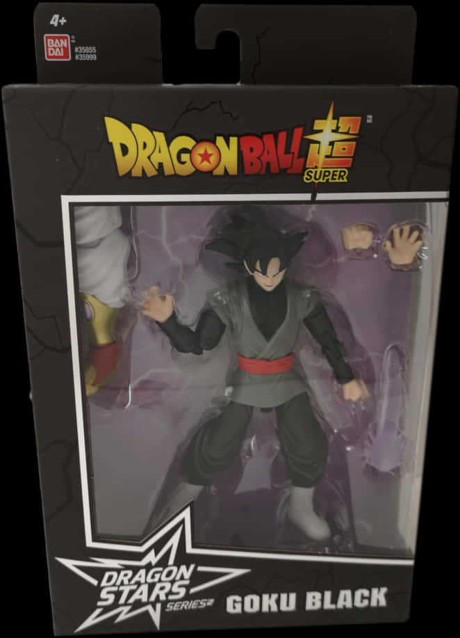 Dragon Ball Super Goku Black Action Figure Packaging PNG