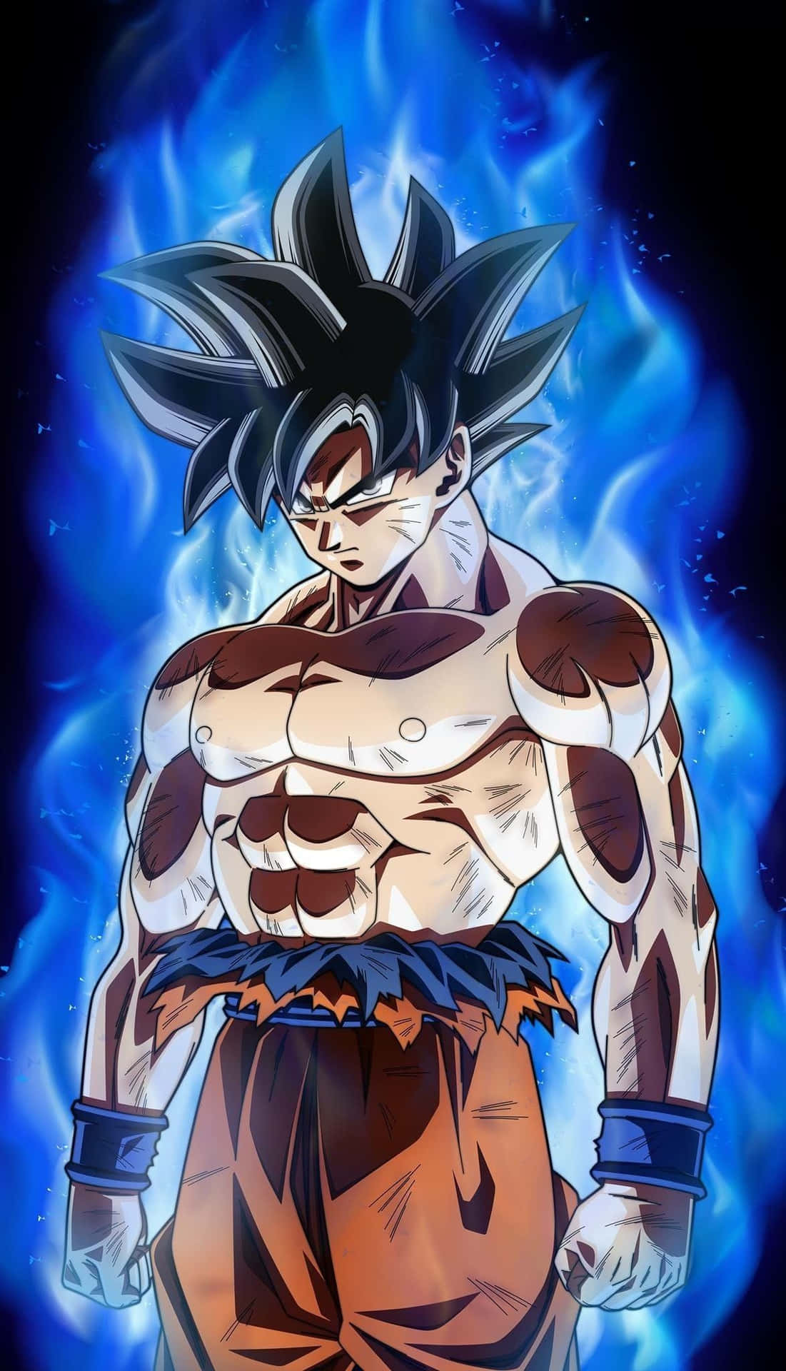 Master Goku Rampage Mode - A Vibrant Dragon Ball Super iPhone Wallpaper Wallpaper