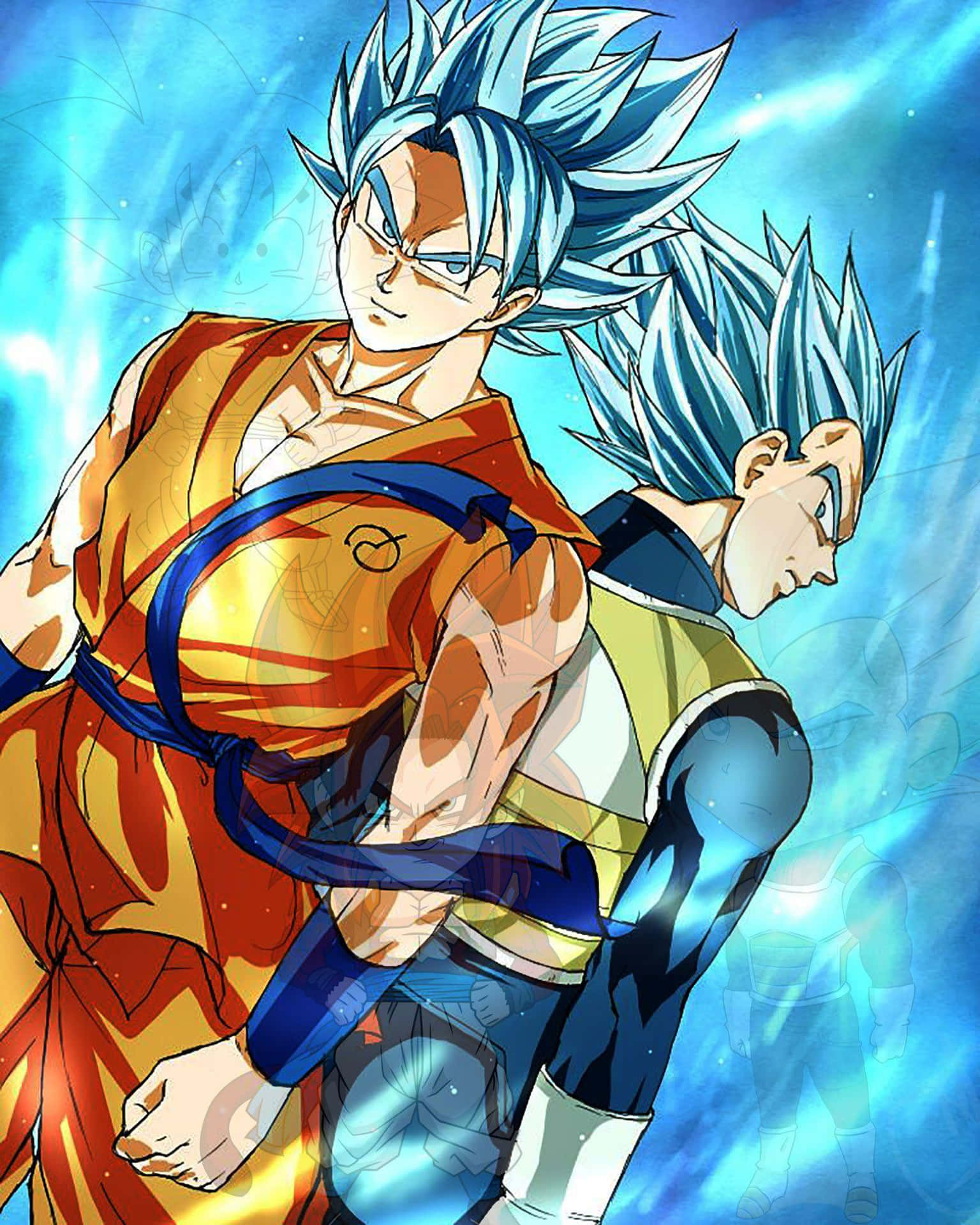 Goku And Vegeta Super Saiyan Dragon Ball Super iPhone Wallpaper