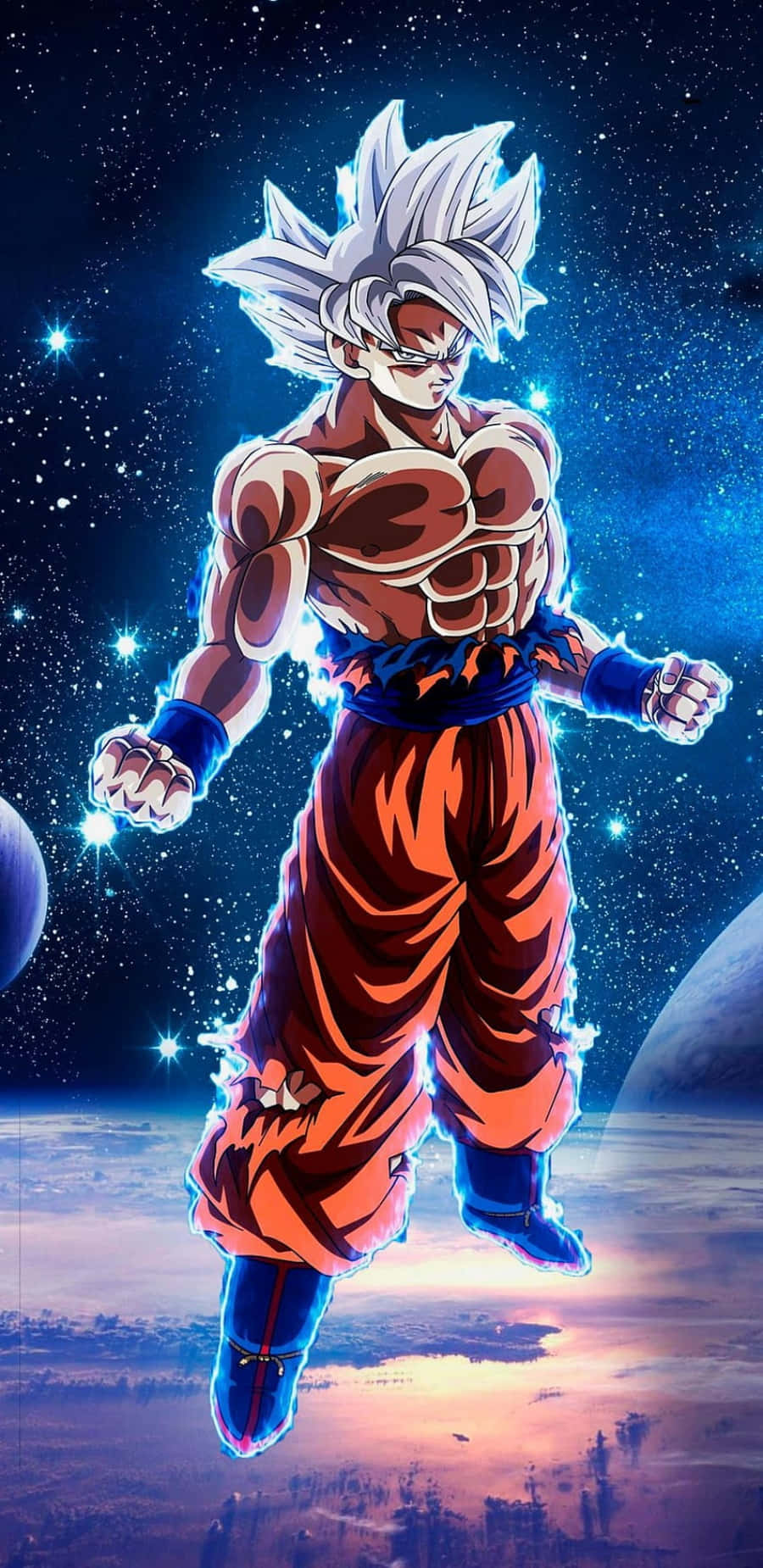 Eccezionalesuper Saiyan Son Goku Dragon Ball Super Per Iphone Sfondo