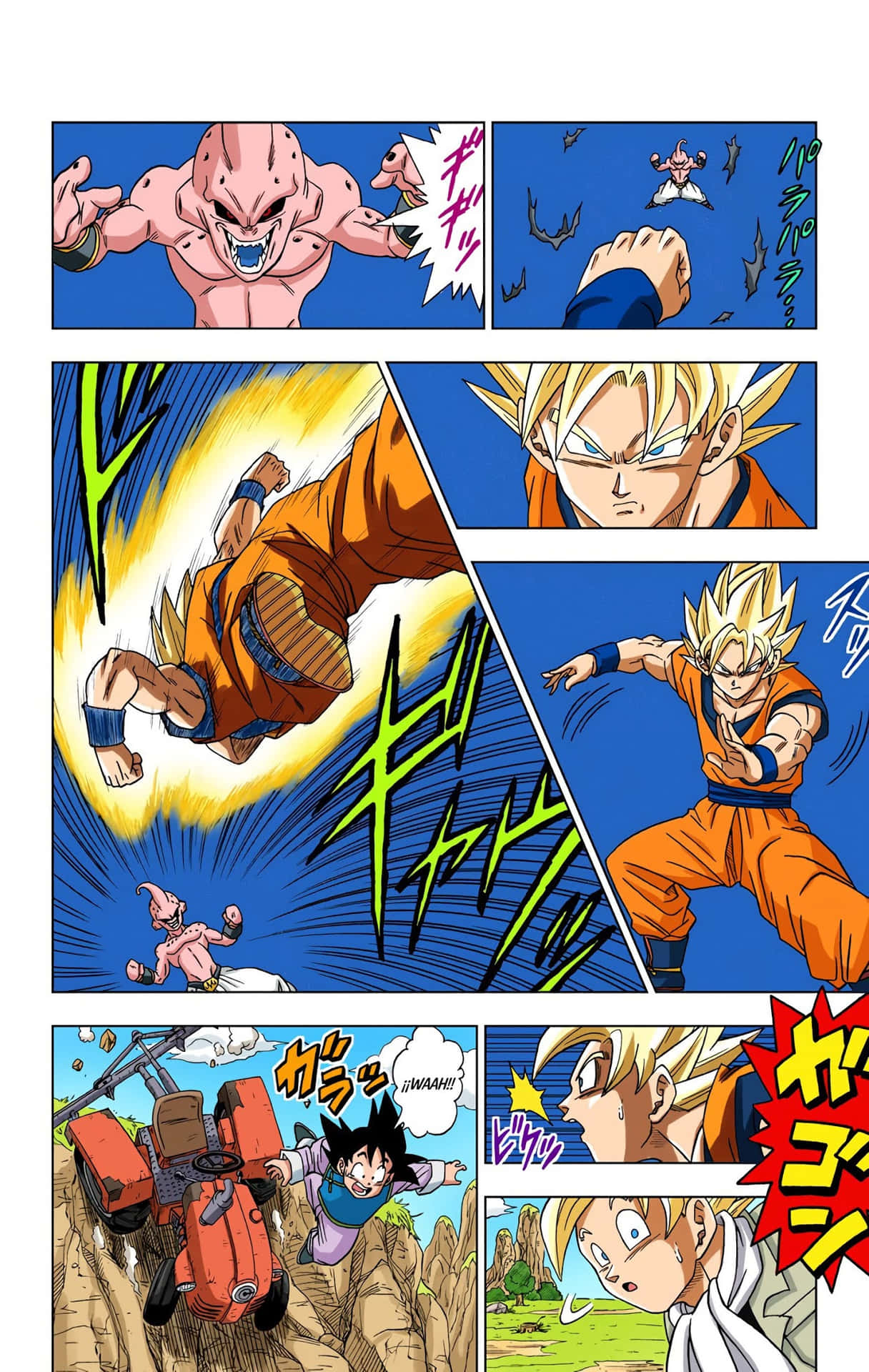 The Epic Power Of Saiyans Unleashed In The Dragon Ball Super Manga Wallpaper