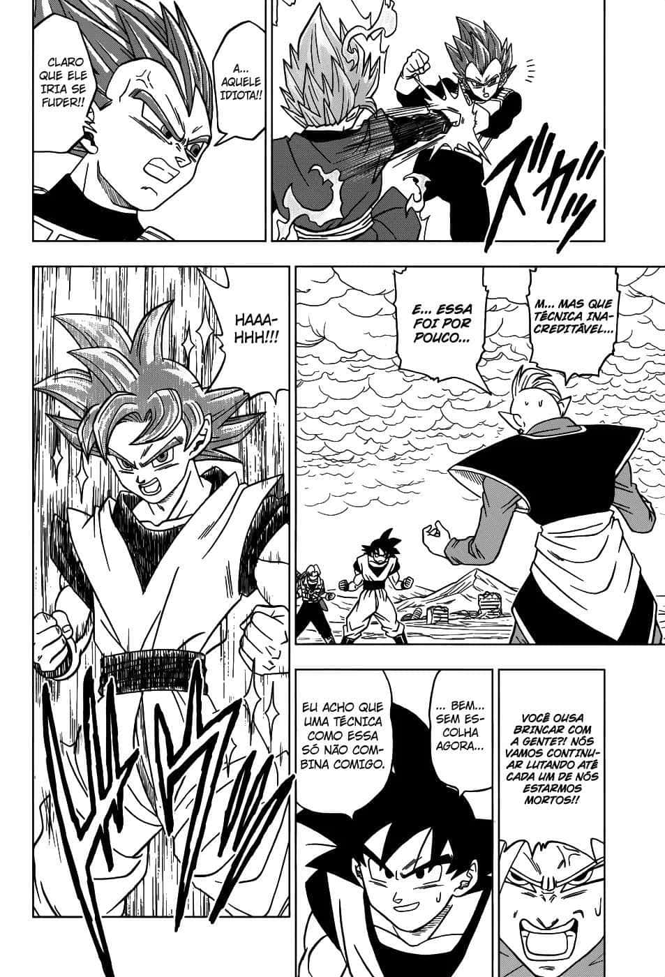 Goku unleashes incredible power in Dragon Ball Super Manga Wallpaper