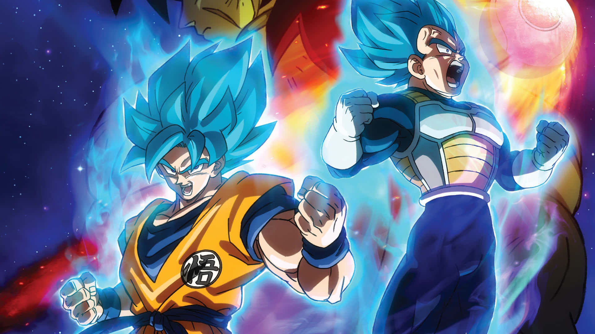 Goku og Vegeta Dragon Ball Super Billede Tapet: