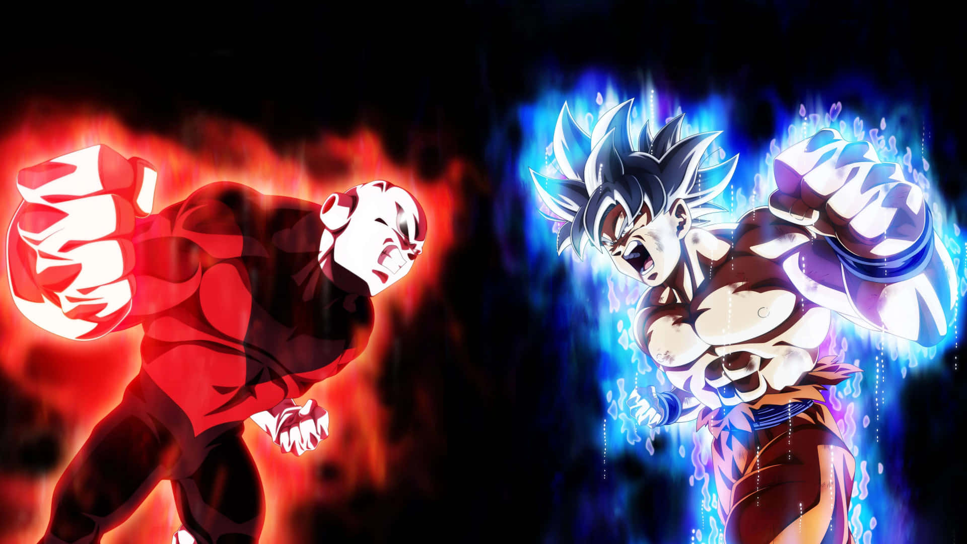 Jiren Vs. Goku Dragon Ball Super Billede Væg Tapet