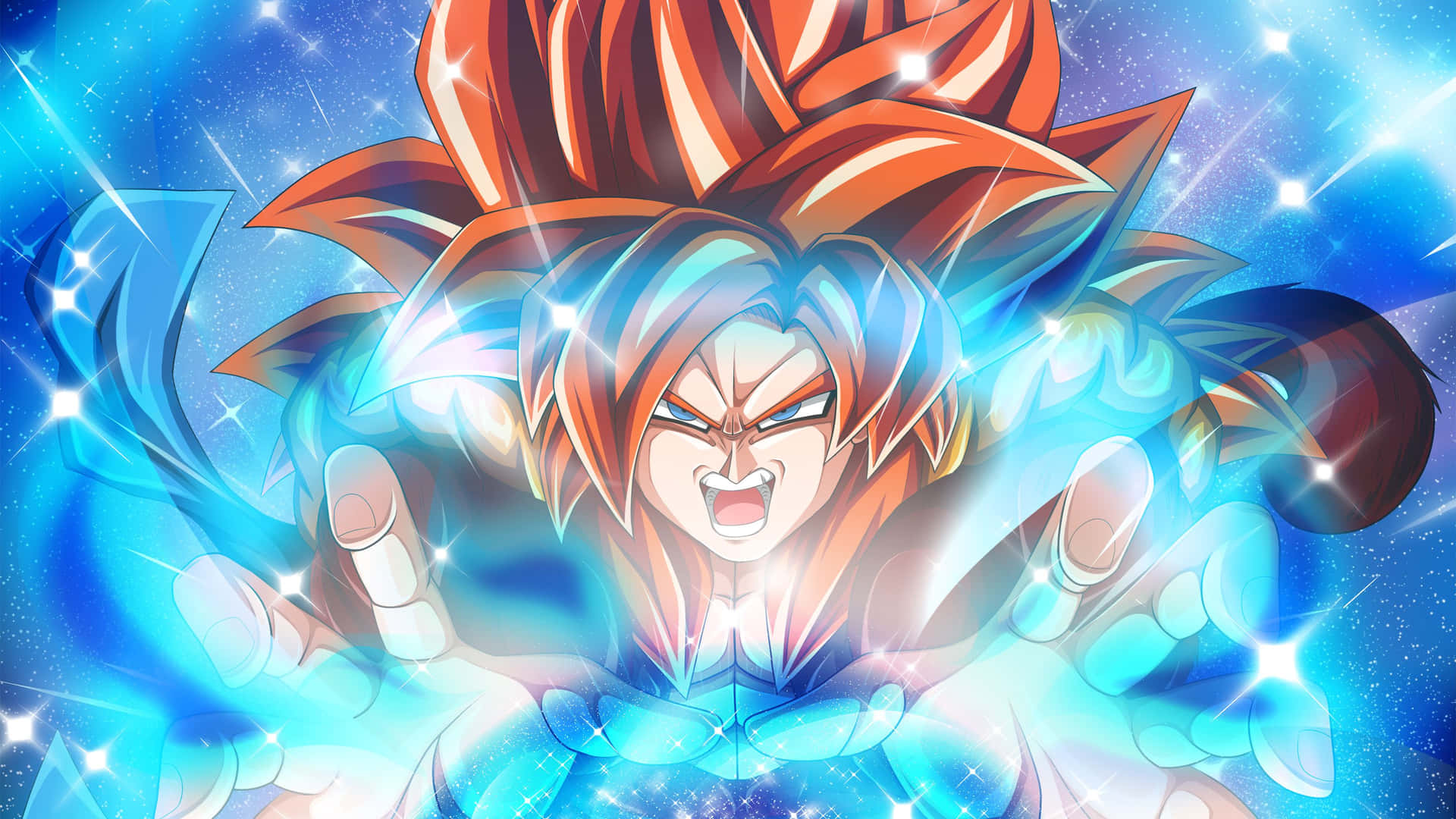Imagende Goku De Dragon Ball Super Con Cabello Naranja.