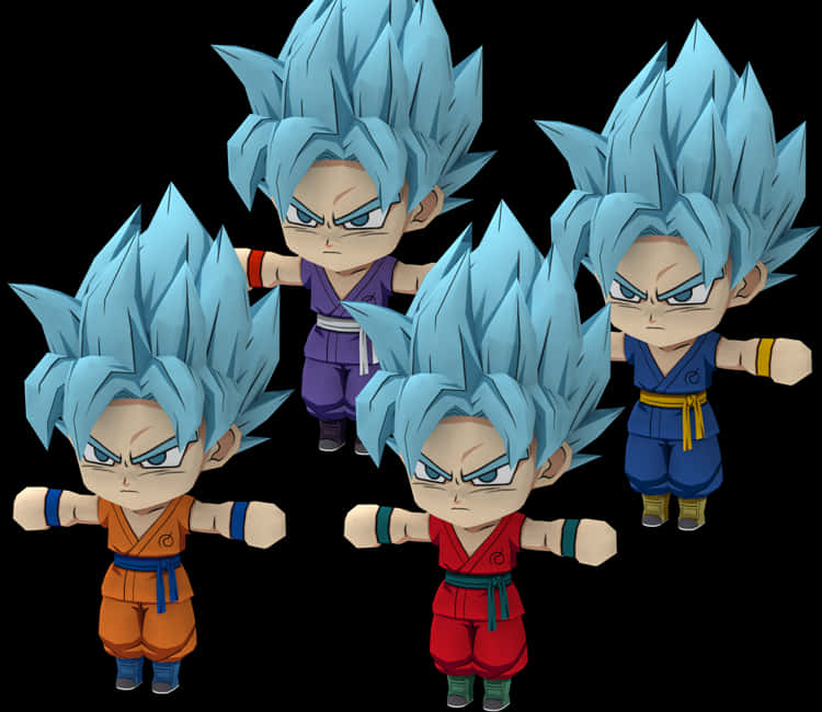 Dragon Ball Super Saiyan Blue Vegeta Variants PNG