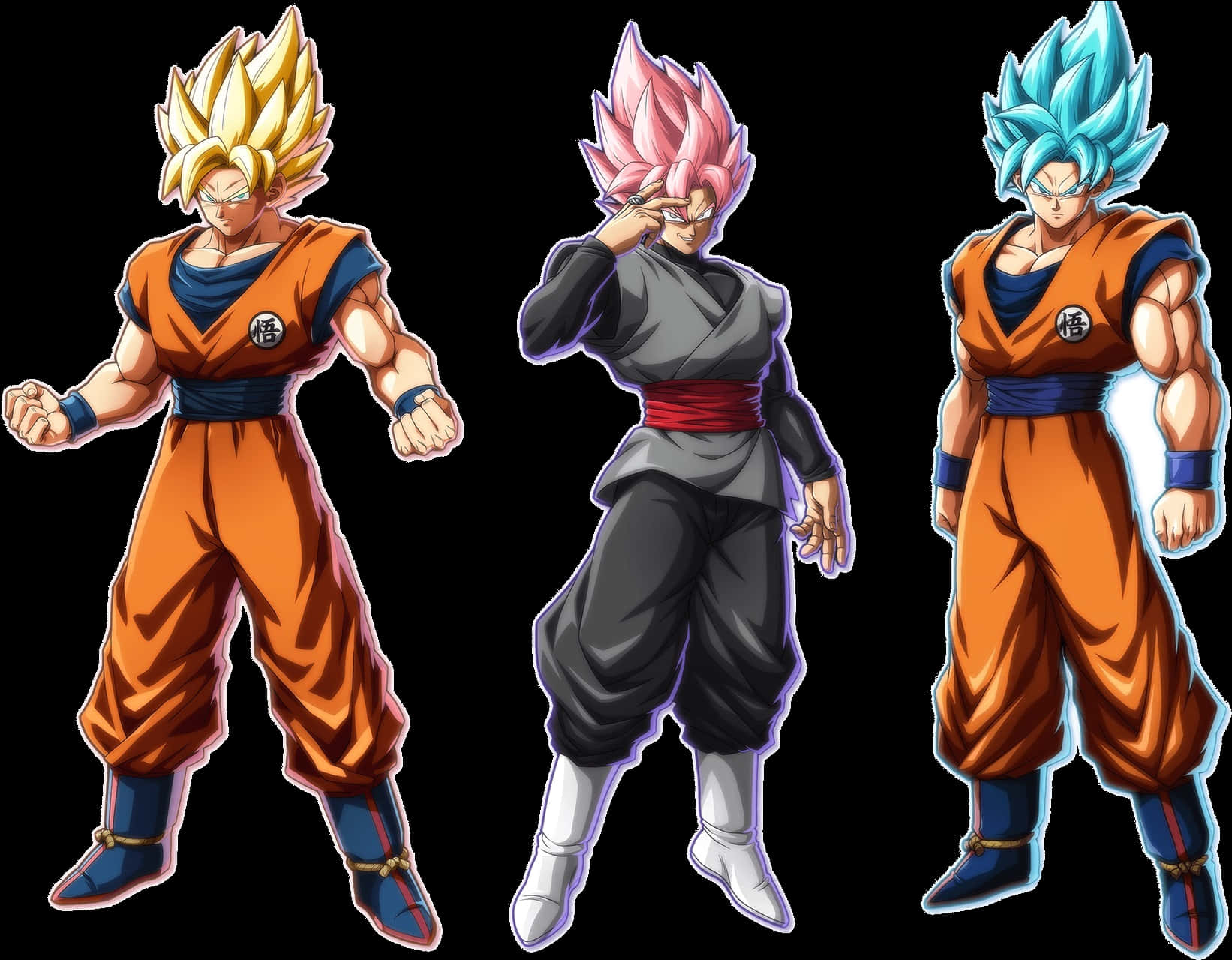 Dragon Ball Super Saiyan Transformations PNG