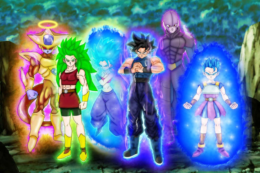 Exciting Battle in Dragon Ball Super Universe 6 Tournament Wallpaper