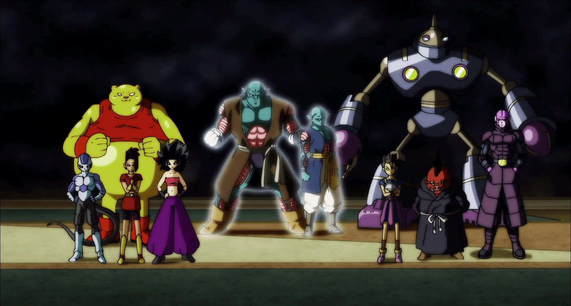 ¡batallasintensas Y Personajes Épicos Se Unen En El Universo 6 De Dragon Ball Super! Fondo de pantalla