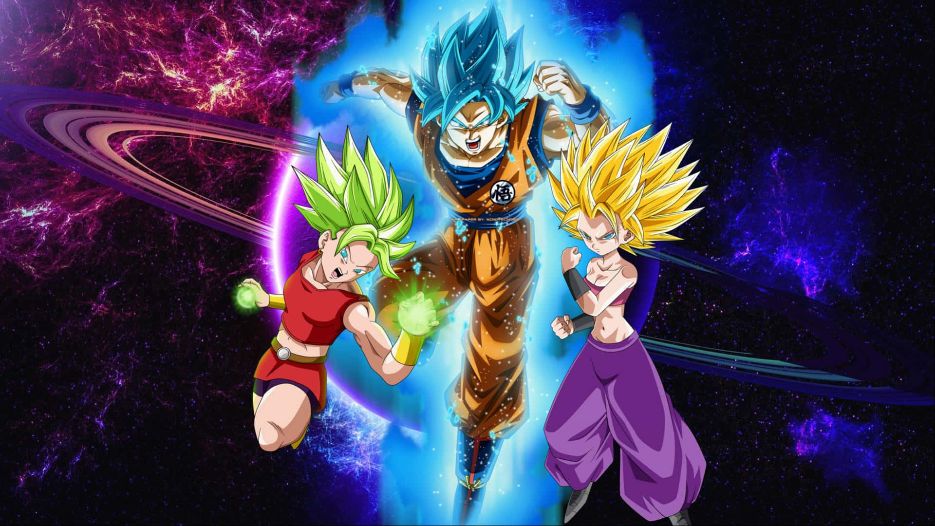 Action-Packed Showdown in Dragon Ball Super Universe 6 Wallpaper