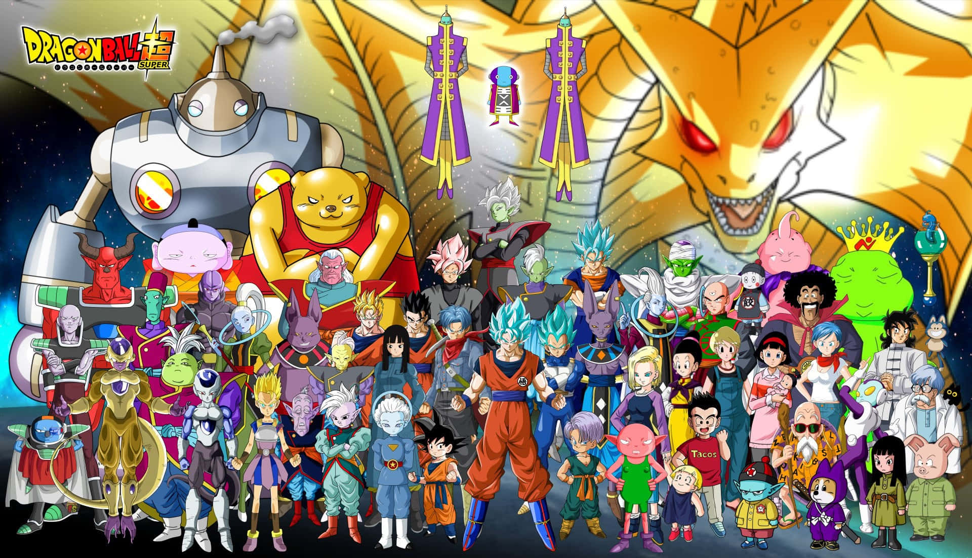 Universe 6 Team from Dragon Ball Super Wallpaper