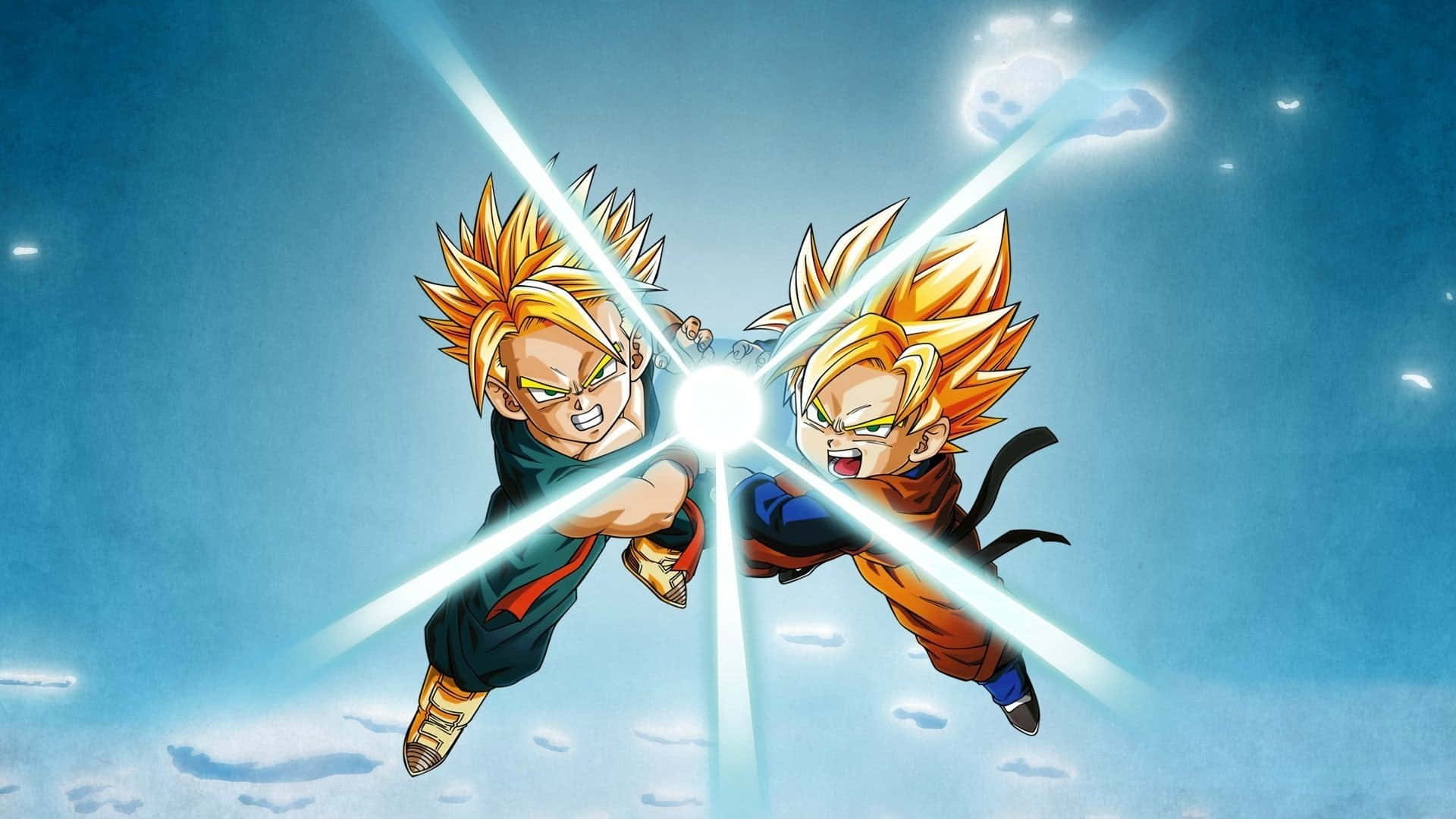 Goku and Vegeta Intense Battle in Dragon Ball Z