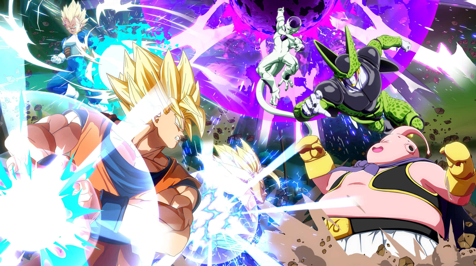 Dragon Ball Z Characters in an Epic Showdown