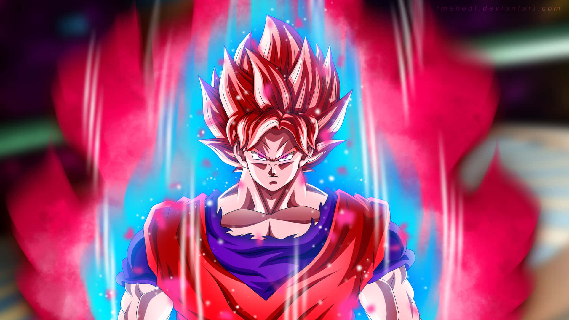 Goku powers up to Super Saiyan level in the amazing visuals of Dragon Ball Z 4K PC Wallpaper
