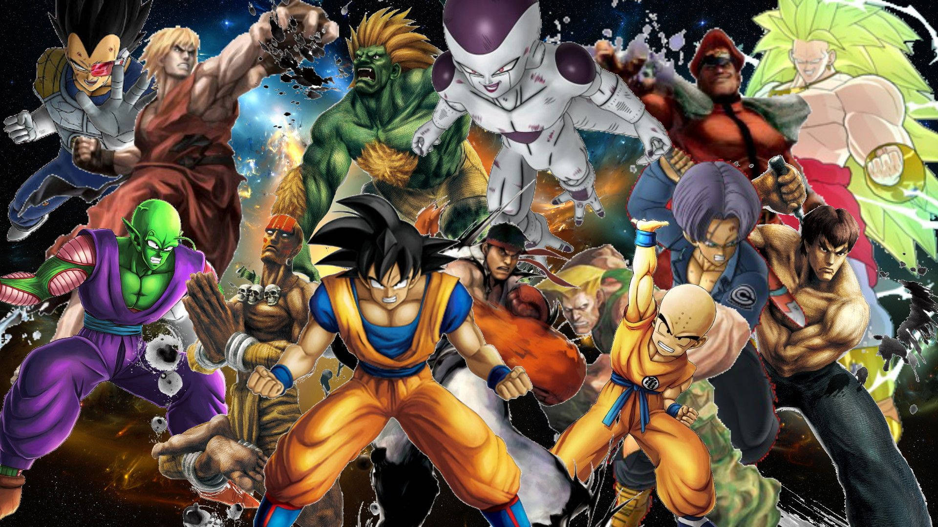 The heroes of the Dragon Ball Z Universe Wallpaper