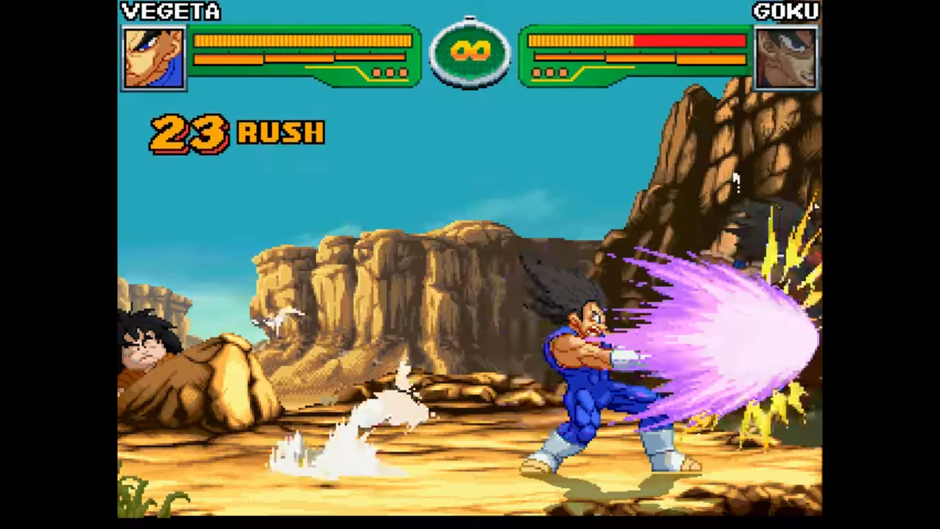 Experience the Classic Fun of the Legendary Dragon Ball Z Games Wallpaper