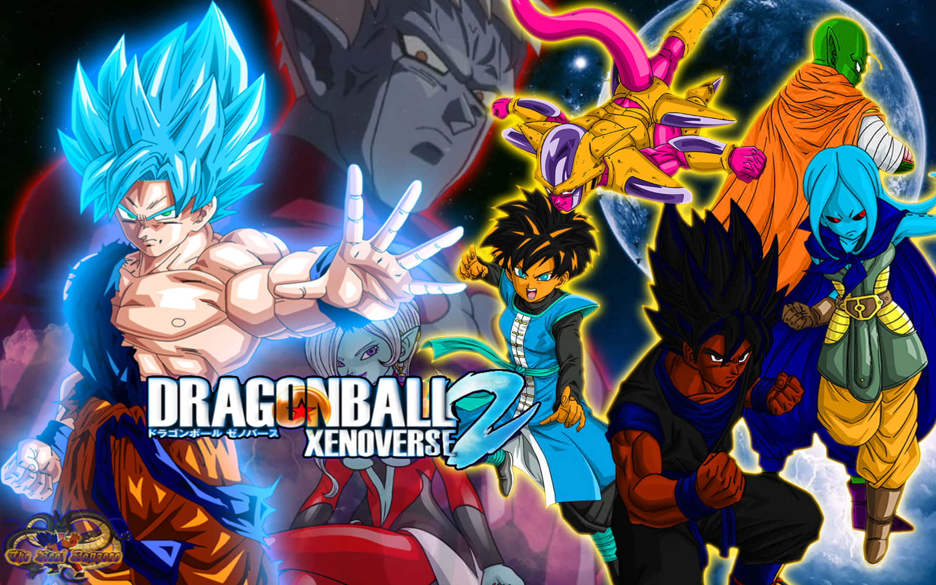 Epic Battle Between Goku and Frieza in Dragon Ball Z Game Wallpaper