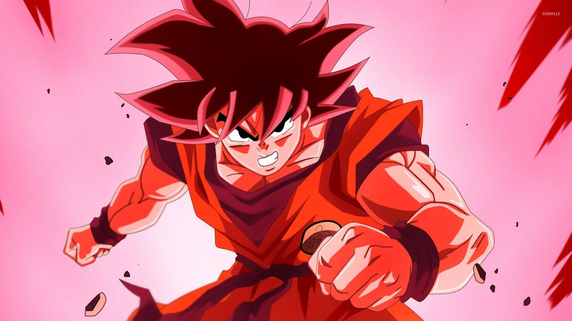 Goku Harnessing his Power Wallpaper
