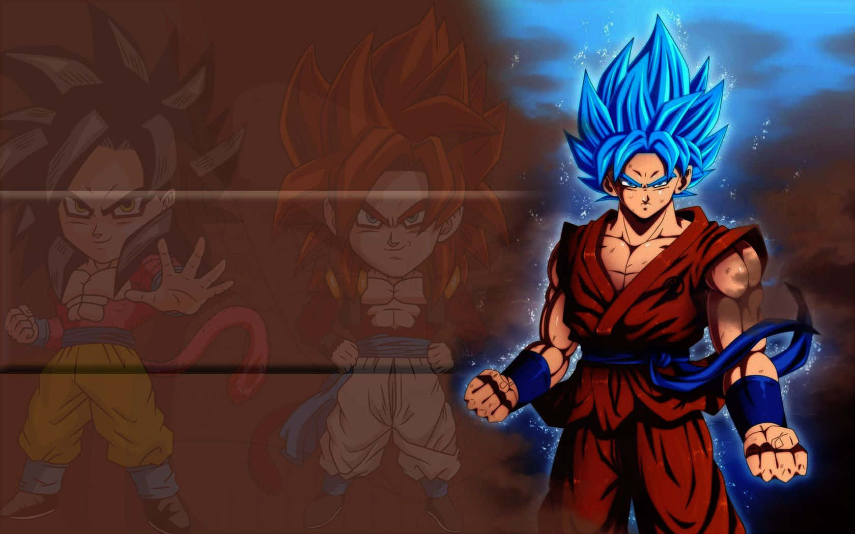 Dragon Ball Z Goku Super Saiyan Blue Papel de Parede
