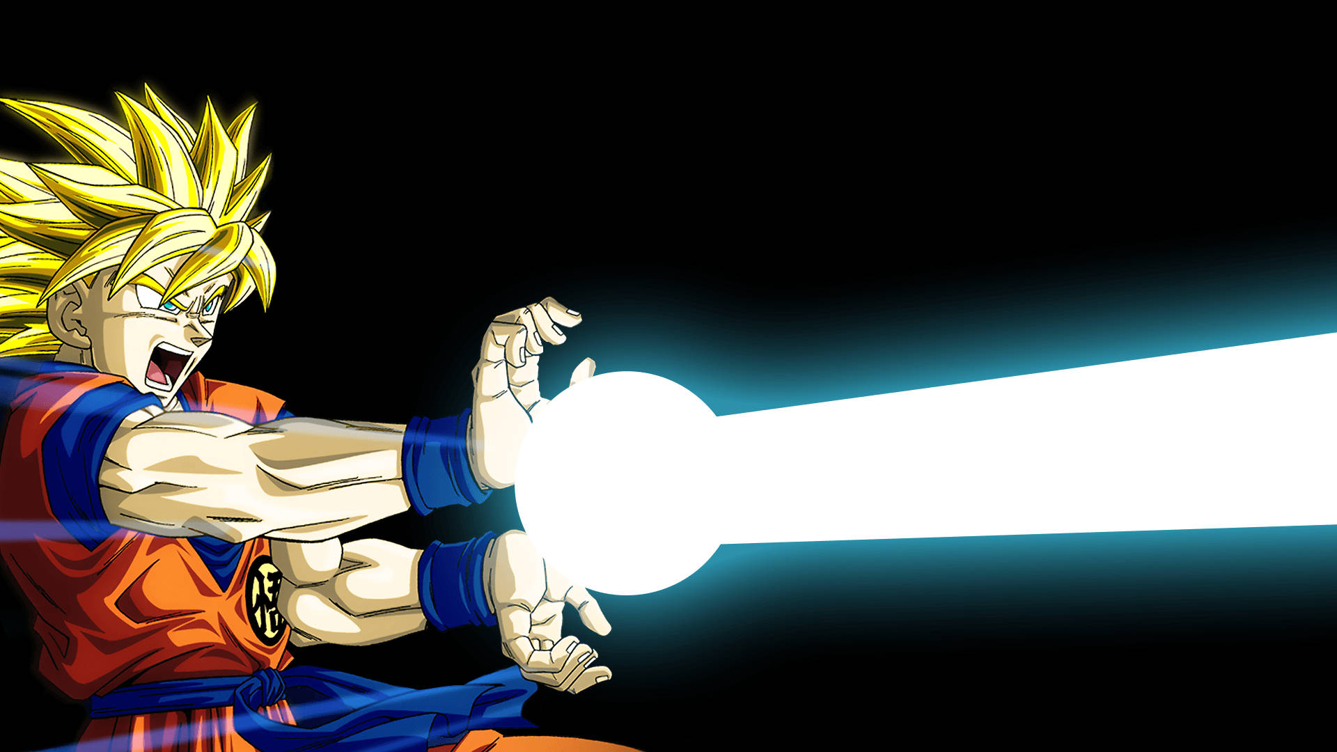 Goku unleashes his power in Dragon Ball Z Wallpaper