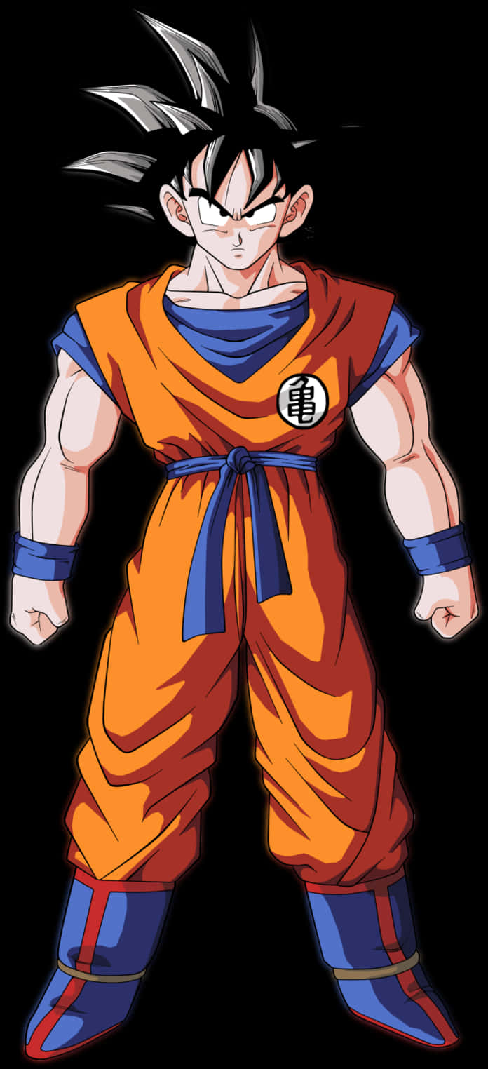 Dragon Ball Z Goku Standing Pose PNG