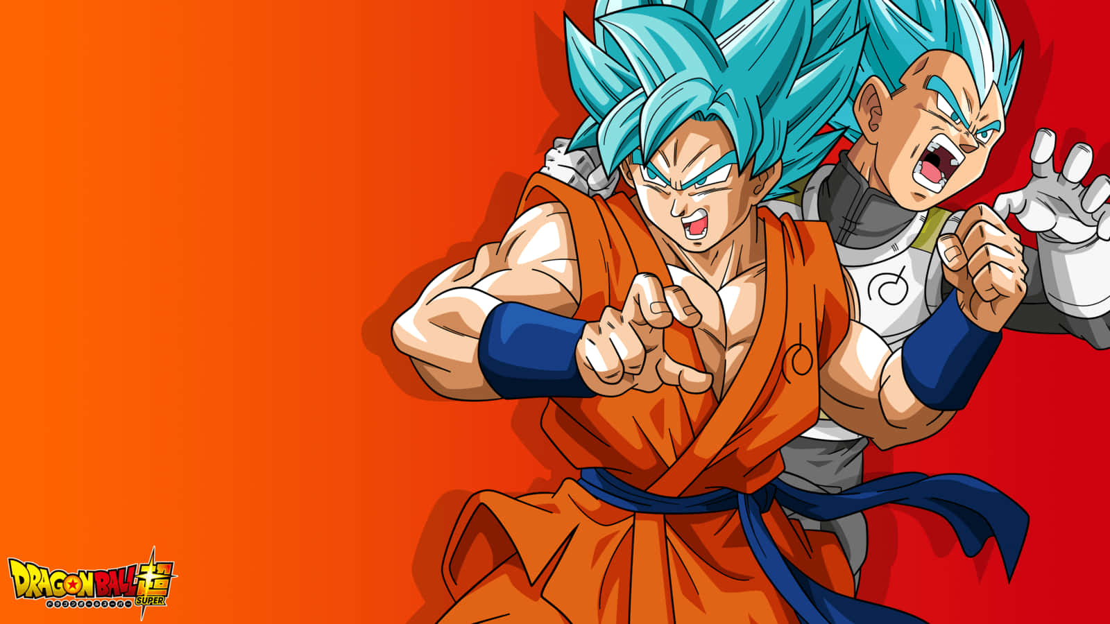 Dragonball Z Goku Y Vegeta Super Saiyan Blue Fondo de pantalla