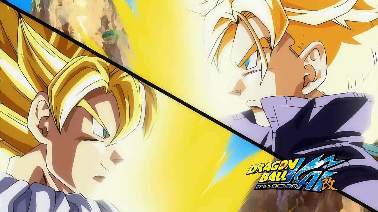 Gohan,el Hijo De Goku, Hace Todo Lo Posible En Dragon Ball Z Kai. Fondo de pantalla