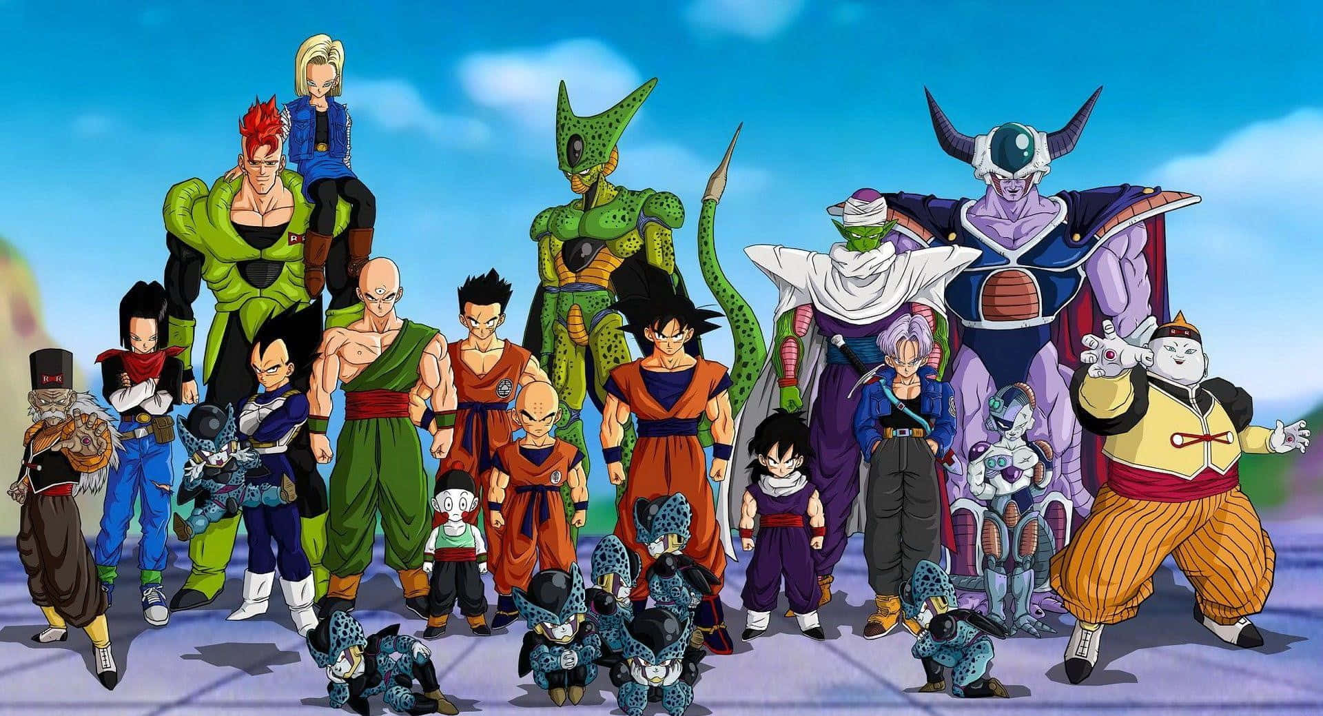 The Dragon Ball Z Kai Team Uniting Wallpaper