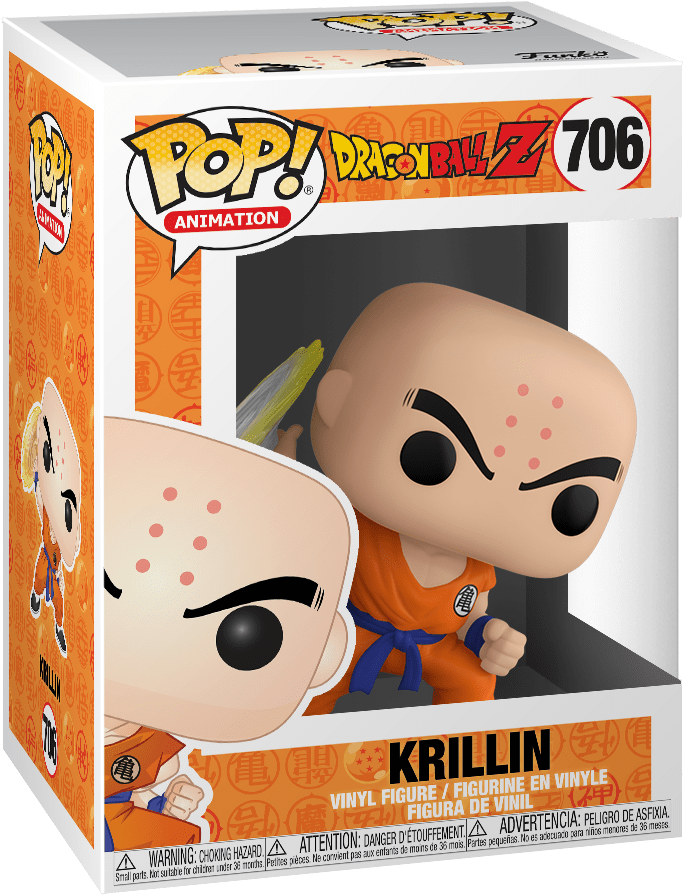 Dragon Ball Z Krillin Funko Pop706 PNG