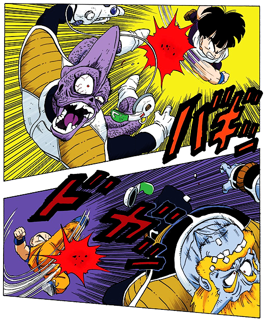 Dragon Ball Z Krillinand Frieza Action Scene PNG