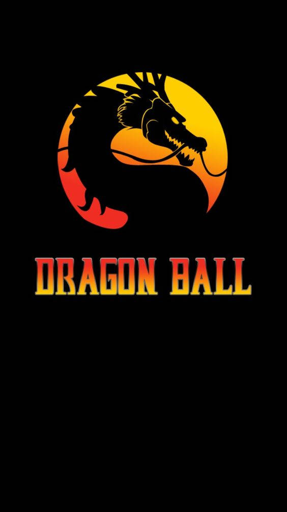 Dragonball Z Logotyp Gult Orange Wallpaper