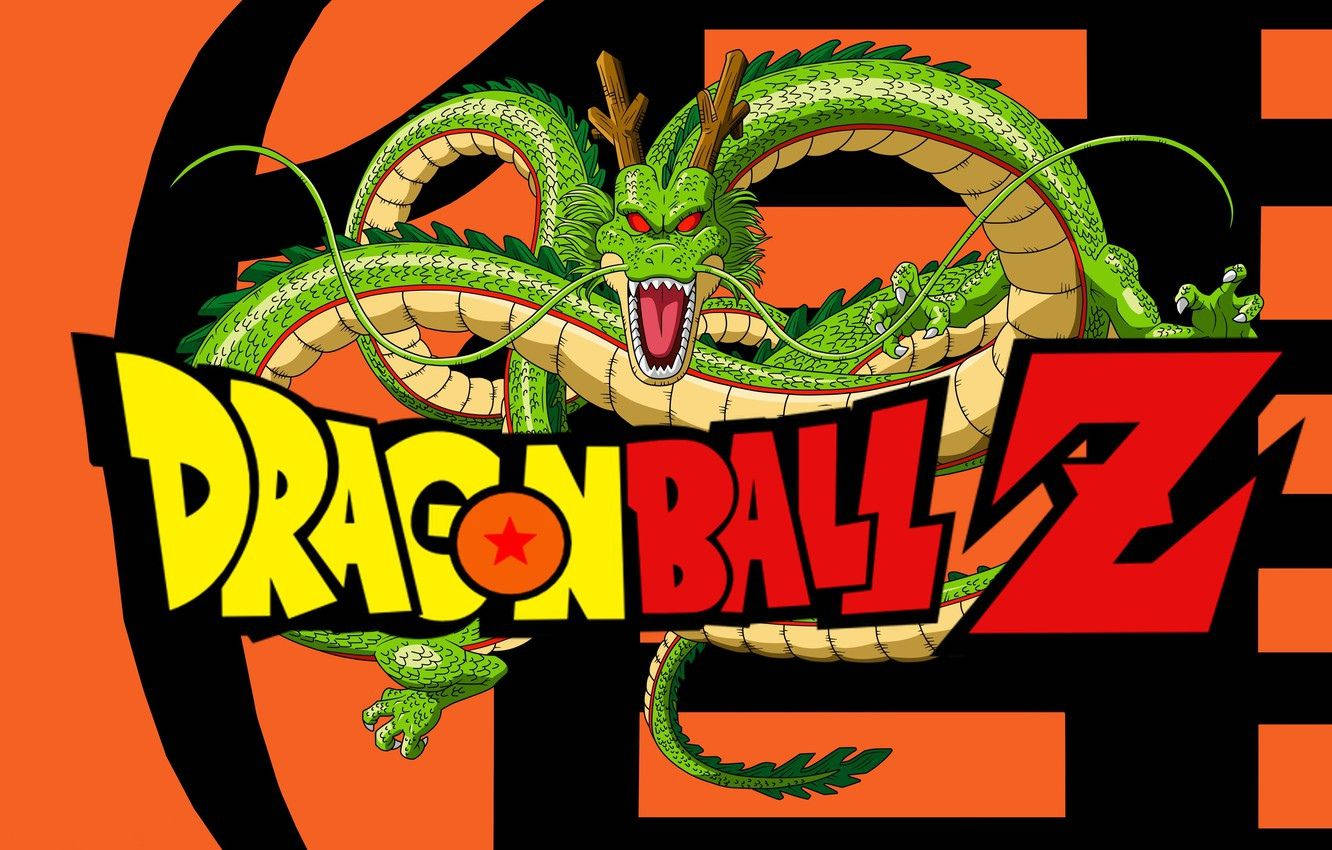 Logode Dragon Ball Z En El Escritorio De La Computadora Fondo de pantalla