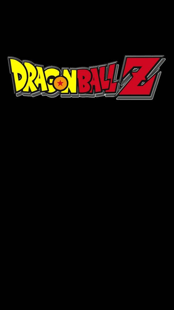 Logodi Dragon Ball Z In Nero, Formato Portrait. Sfondo