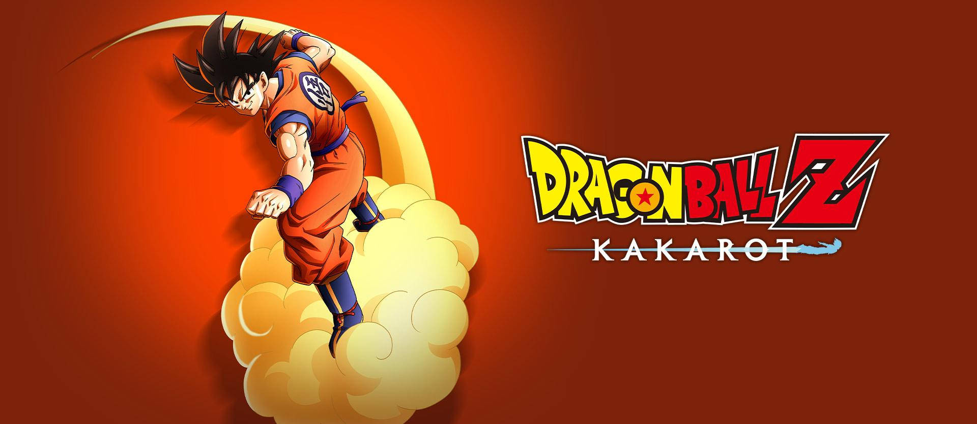 Dragon Ball Z Logo Against A Red And White Background Wallpaper