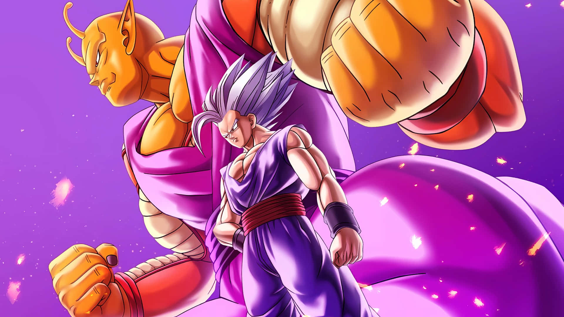 Dragon_ Ball_ Z_ Orange_ Piccolo_and_ Goku Wallpaper