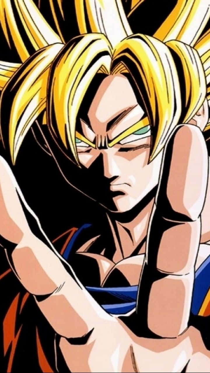 Experience nostalgia with the Dragon Ball Z Phone Wallpaper