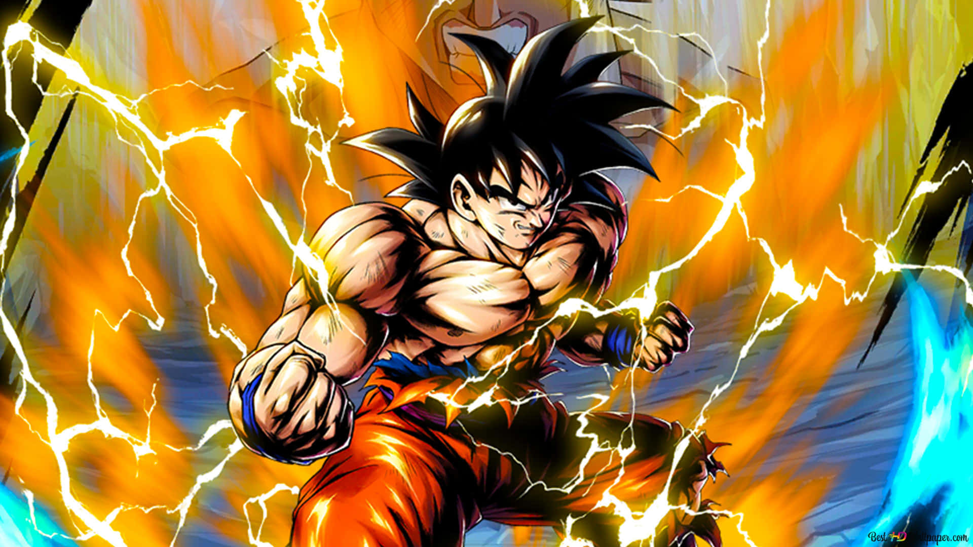 Imagende Goku De Dragon Ball Z Con Energía.