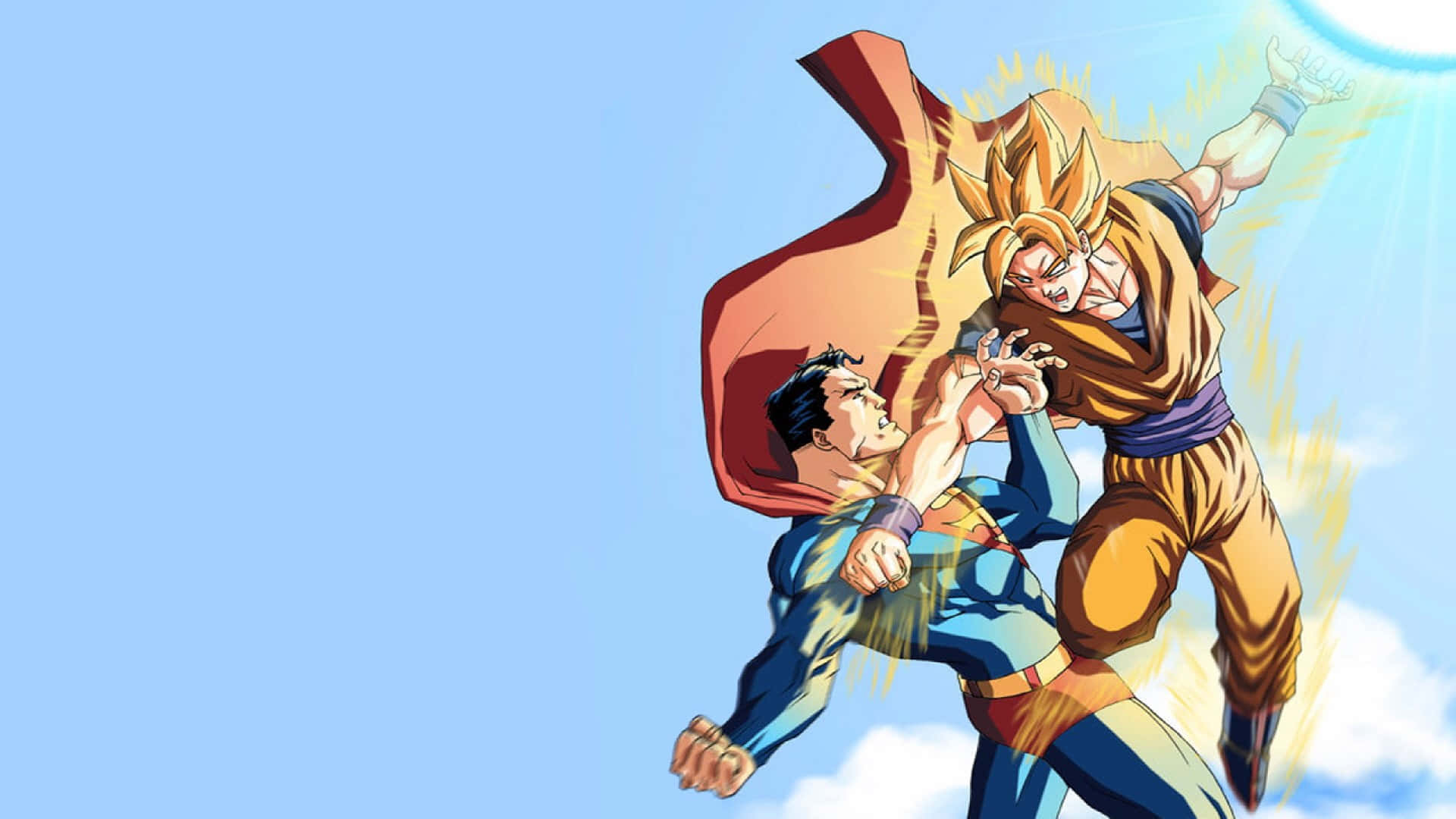 Dragon Ball Z Goku And Superman Picture