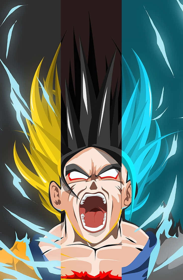 Tricolor Goku Dragon Ball Z Picture