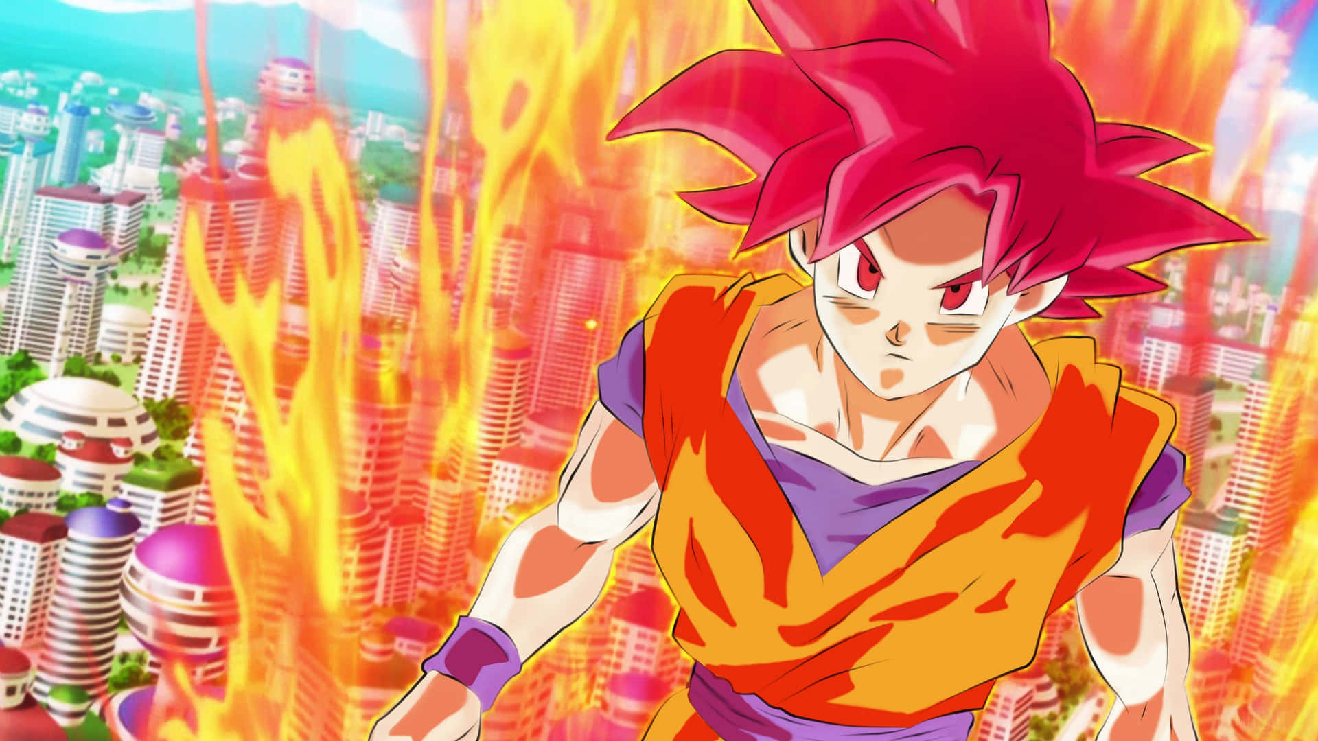 Dragon Ball Z Fiery Goku Picture
