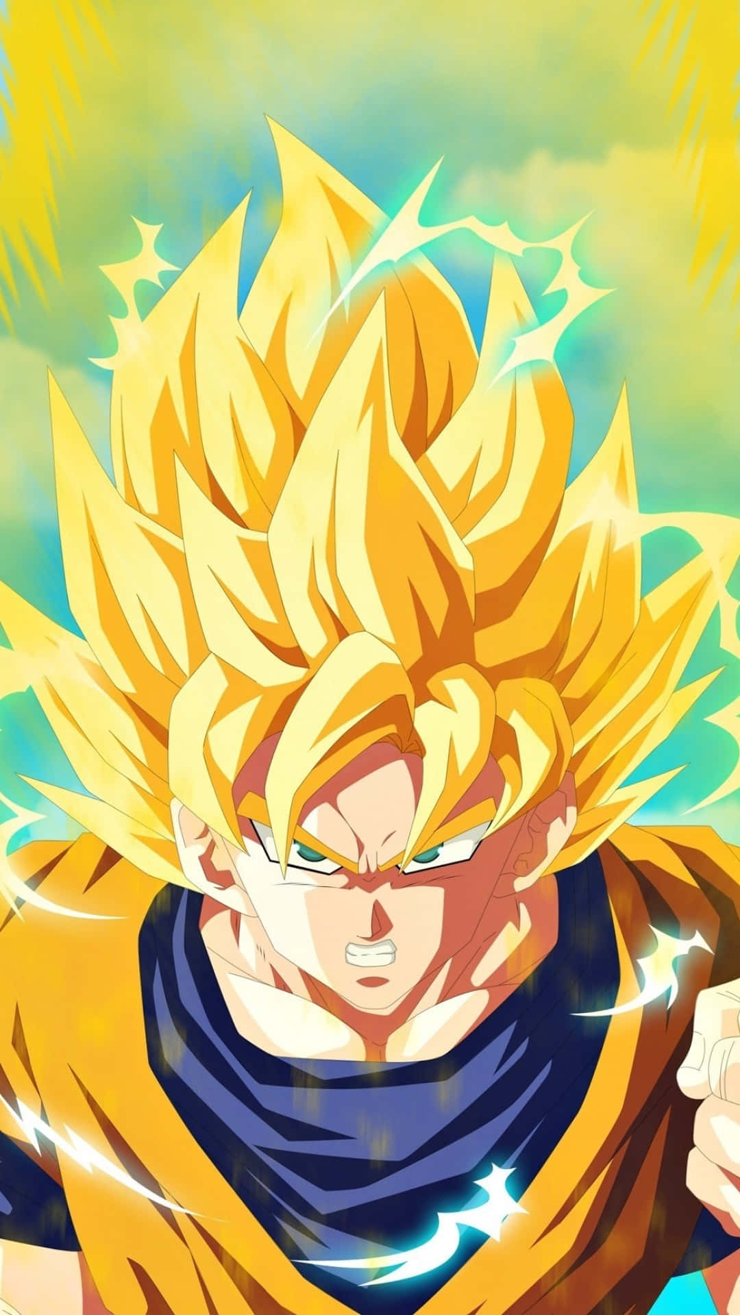 Bildvon Golden Yellow Goku Aus Dragon Ball Z.