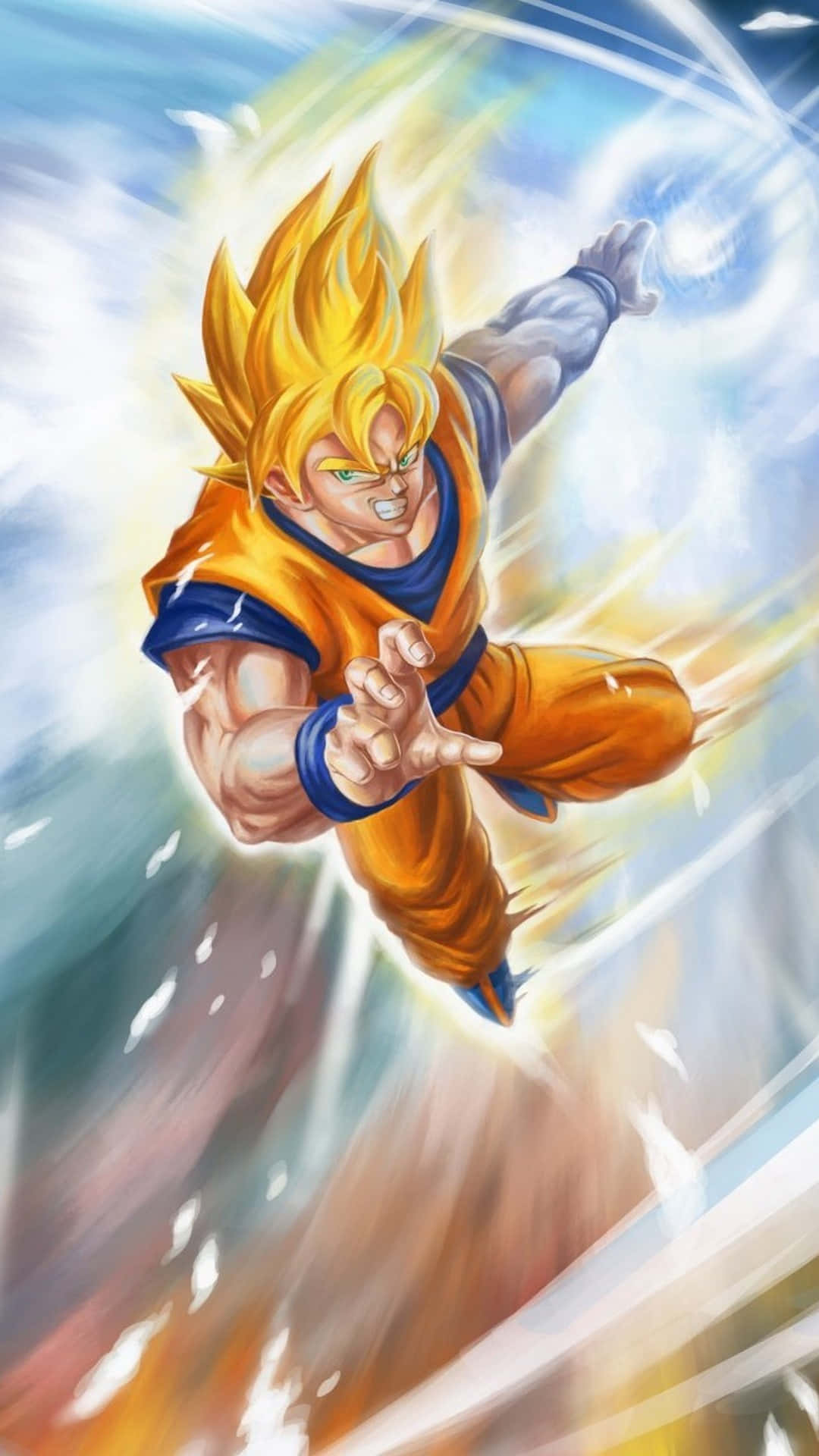 Dragon Ball Z Super Saiyan Goku Attack Wallpaper