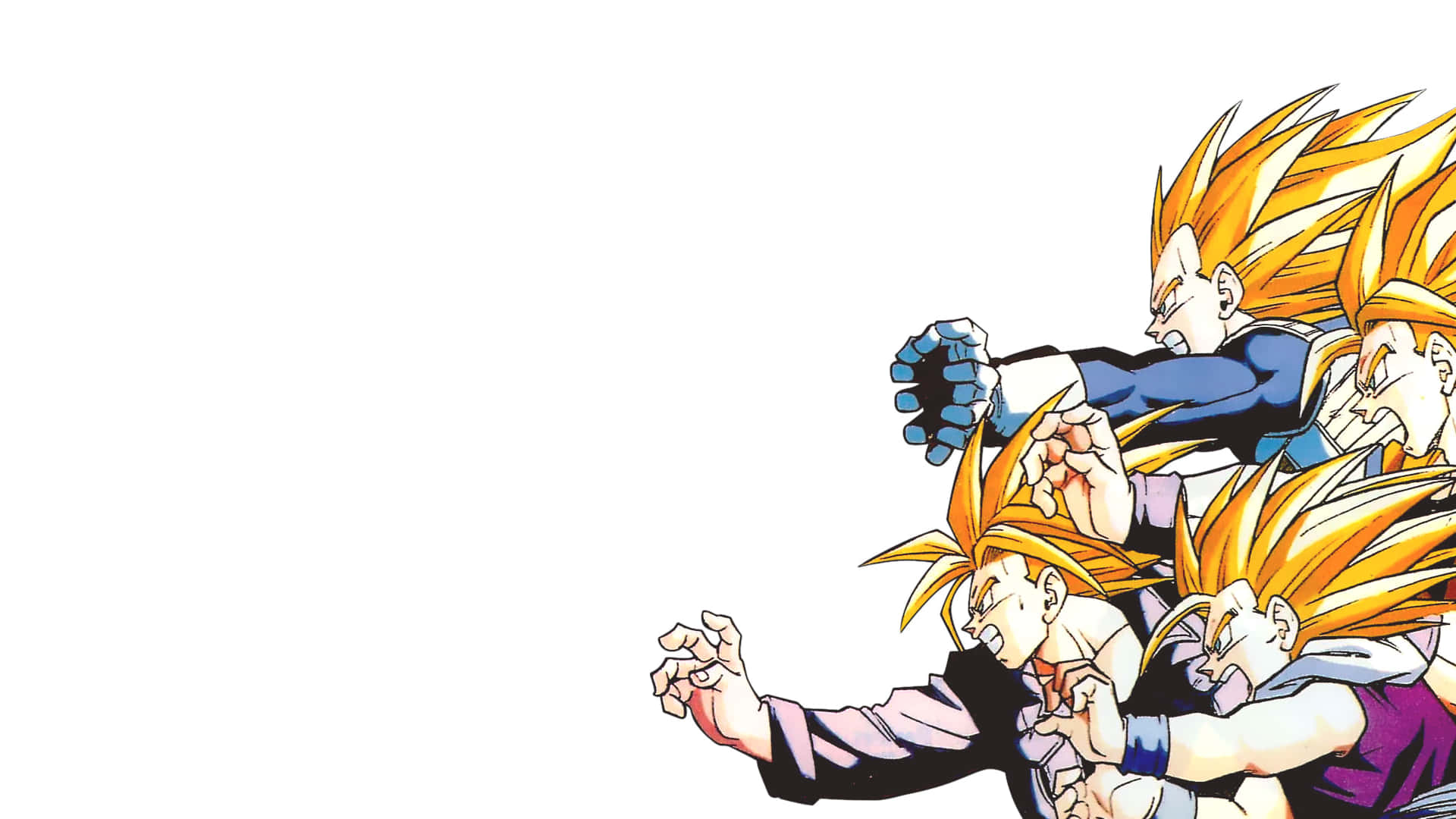 Trunks joins the fight in Dragon Ball Z Wallpaper