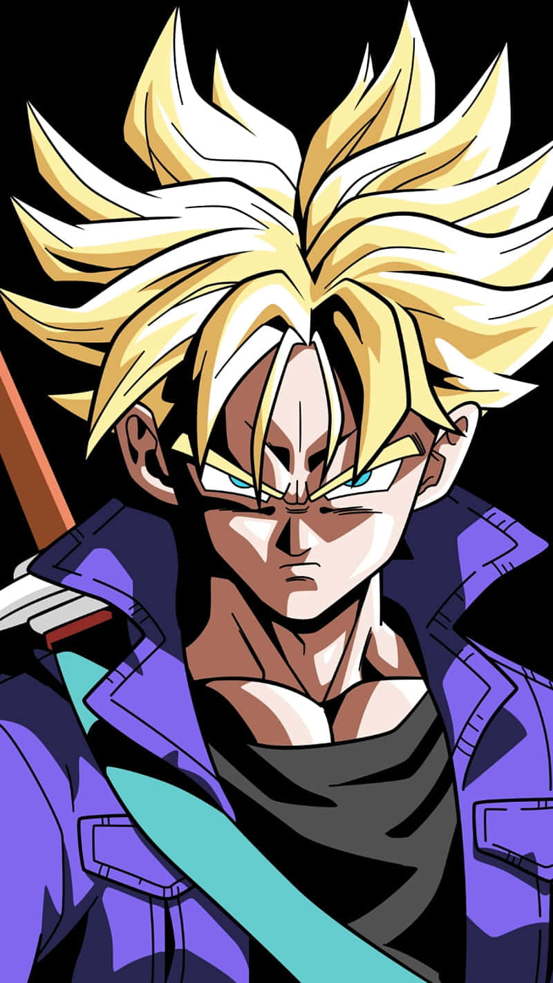 Trunks, ready to fight against evil forces. Wallpaper