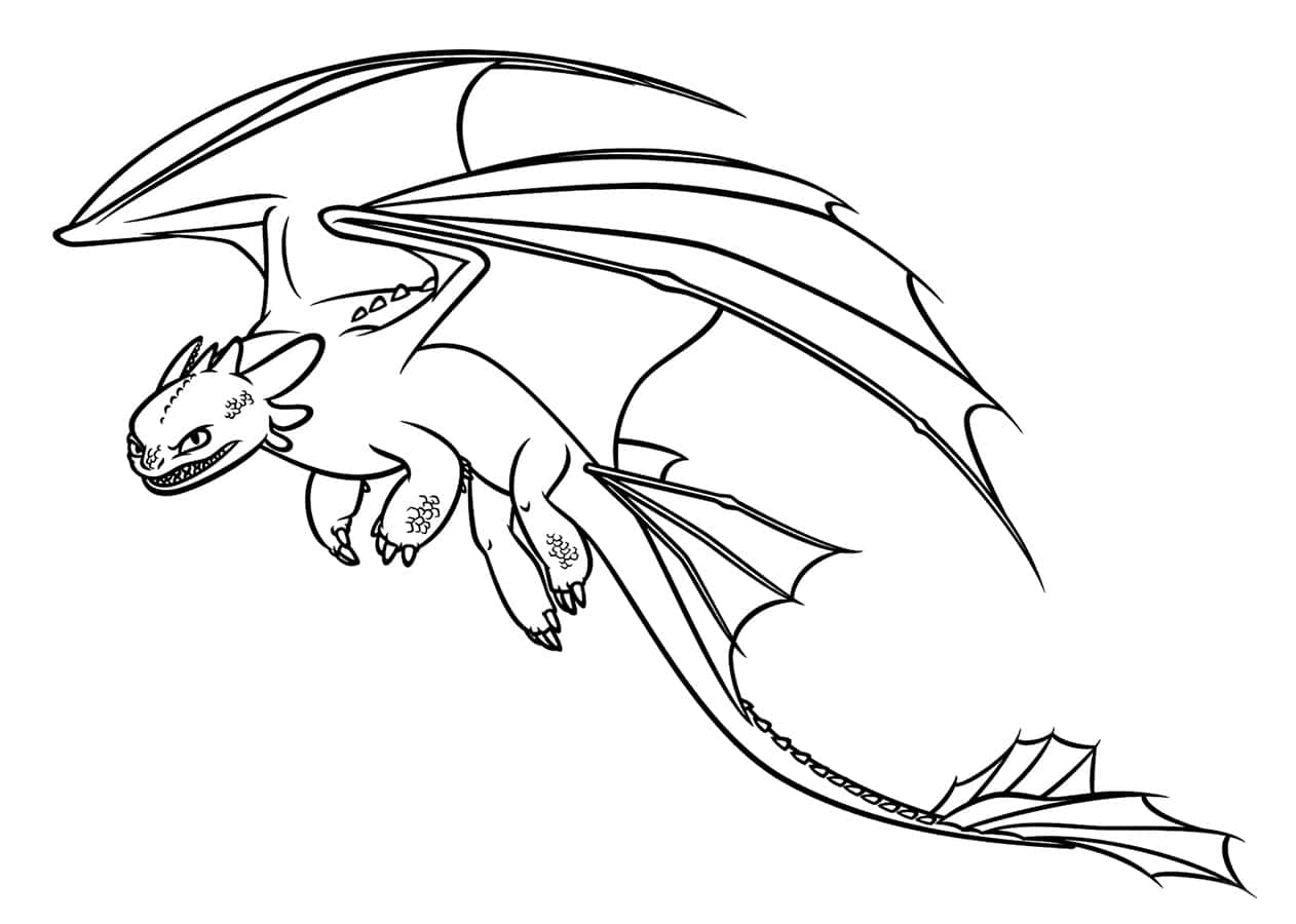 flying dragon coloring pages