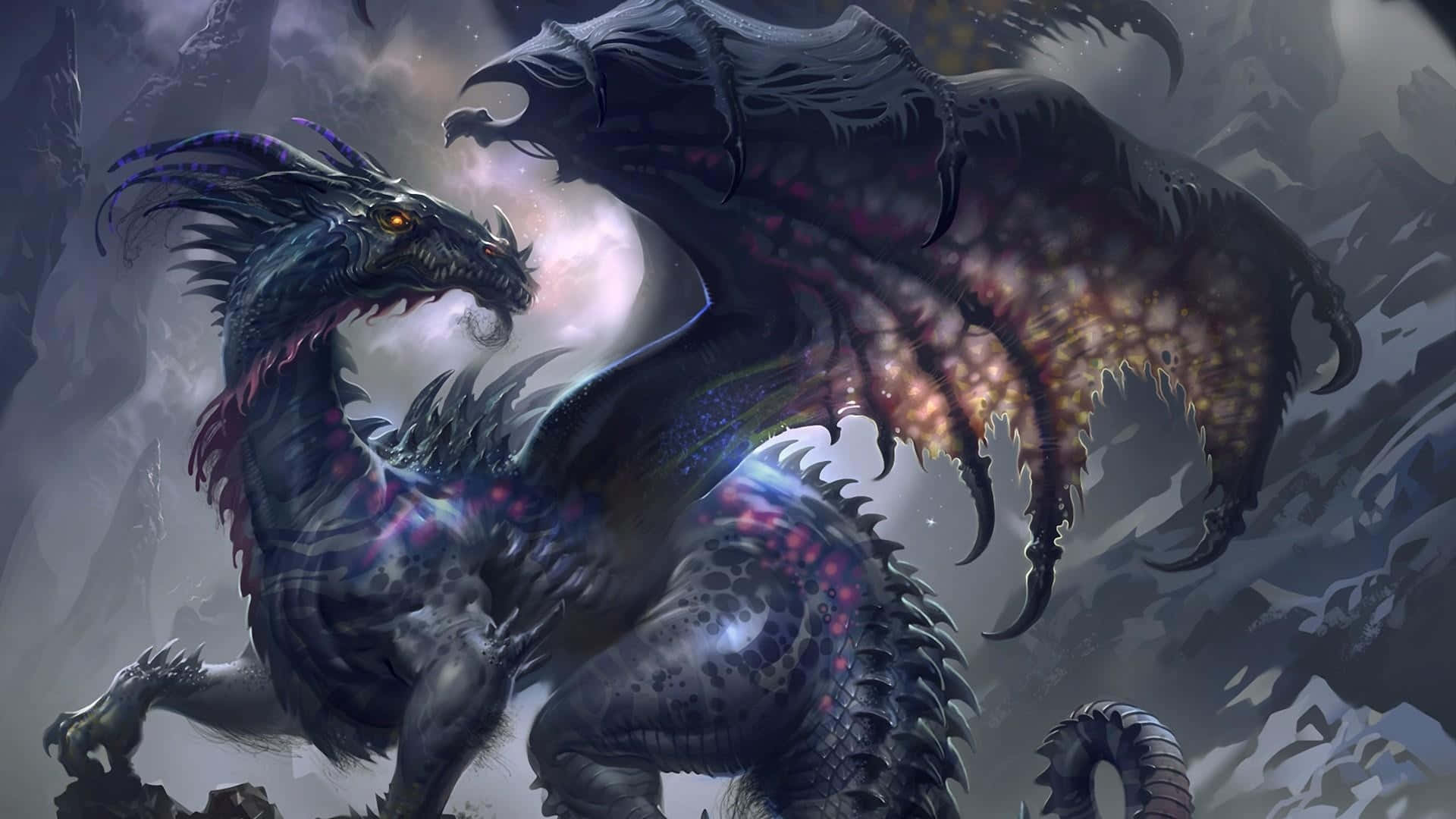 Download The majestic charm of a dragon in profile | Wallpapers.com
