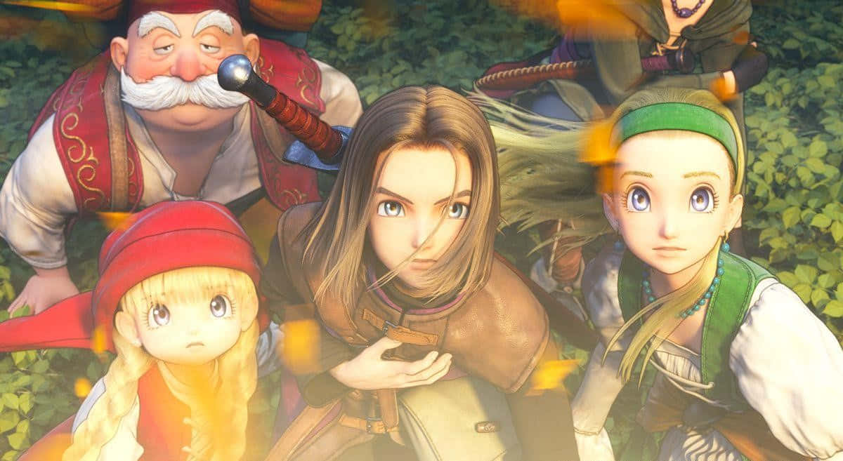 Personajesprincipales De Dragon Quest Echoes Of An Elusive Age. Fondo de pantalla